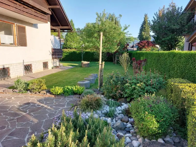 The garden and rockery at Guest House Vera